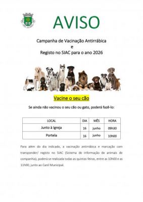 Vacina&ccedil;&atilde;o Antirr&aacute;bica e Identifica&ccedil;&atilde;o Eletr&oacute;nica na freguesia
