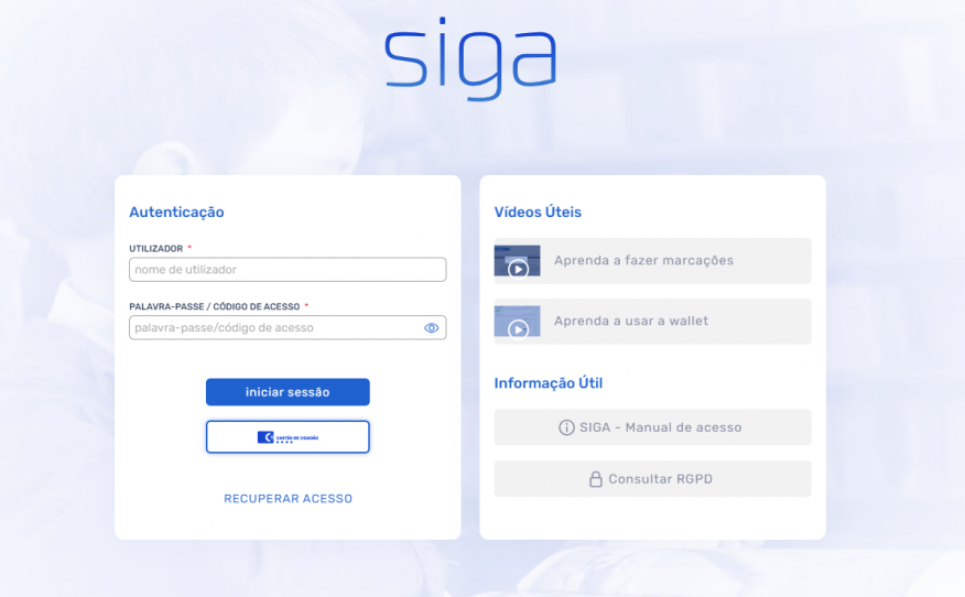 Plataforma SIGA - Informa&ccedil;&atilde;o aos pais e encarregados de educa&ccedil;&atilde;o