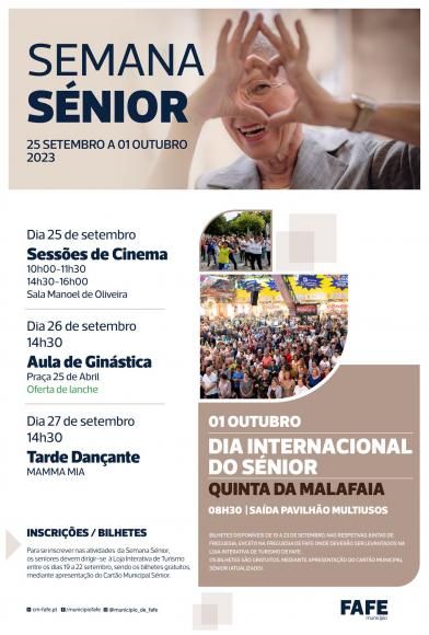 Semana s&eacute;nior - atividades 25 a 1 de outubro