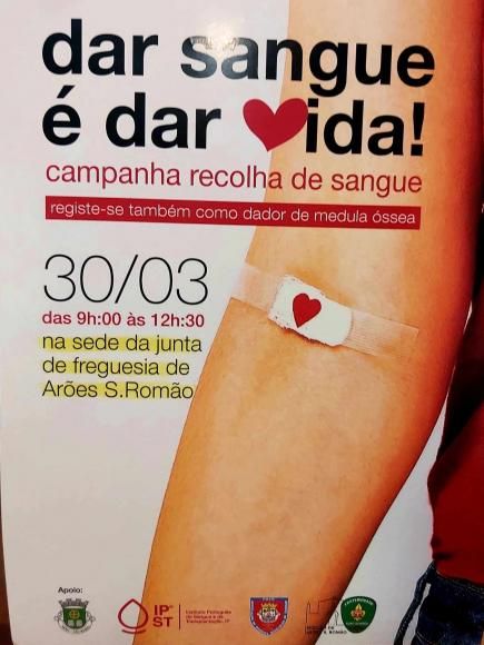  Recolha de sangue e dadores de medula em Ar&otilde;es S&atilde;o Rom&atilde;o